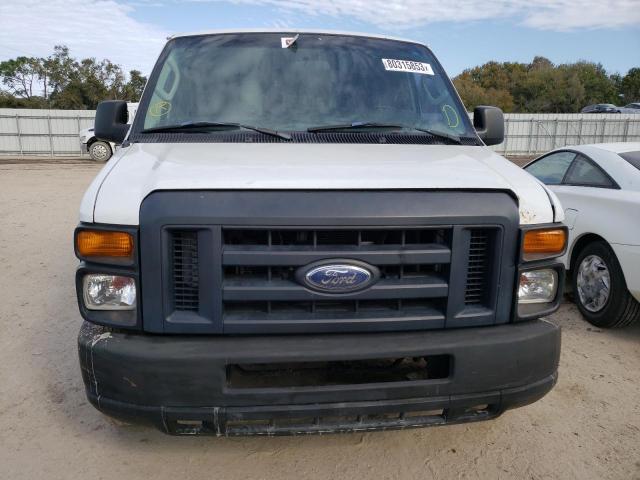 1FTNE1EW5ADA47190 - 2010 FORD ECONOLINE E150 VAN WHITE photo 5