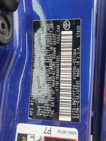 4T1BF1FK4GU567025 - 2016 TOYOTA CAMRY LE BLUE photo 13