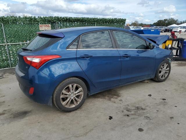 KMHD35LH7EU234316 - 2014 HYUNDAI ELANTRA GT BLUE photo 3