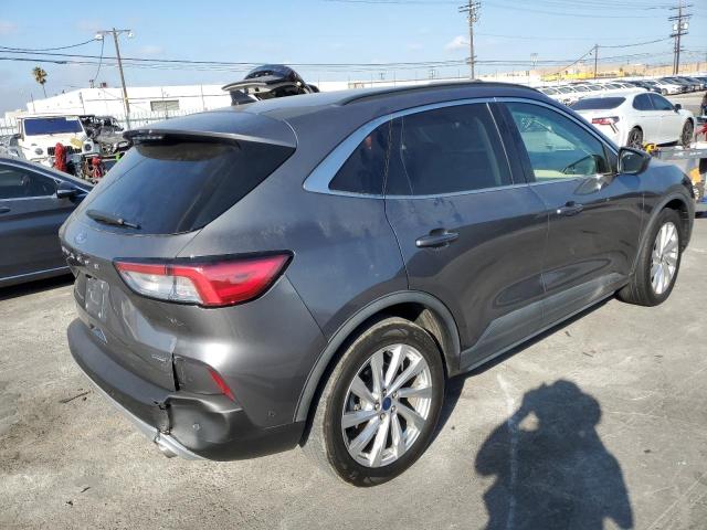 1FMCU0DZXNUA09262 - 2022 FORD ESCAPE TITANIUM GRAY photo 3