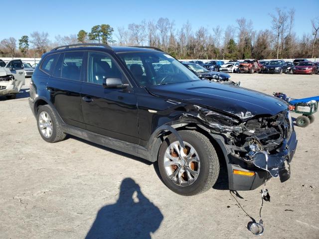 WBXPC93439WJ27475 - 2009 BMW X3 XDRIVE30I BLACK photo 4