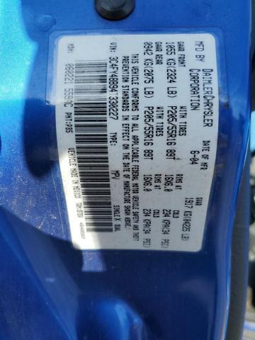 3C4FY48B94T330227 - 2004 CHRYSLER PT CRUISER BLUE photo 12