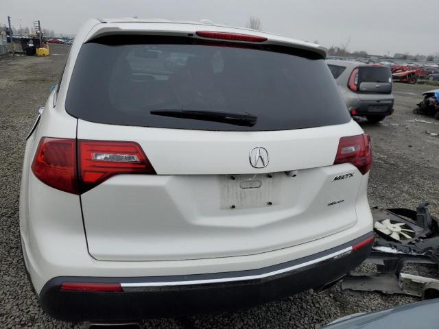 2HNYD2H24DH522134 - 2013 ACURA MDX WHITE photo 6