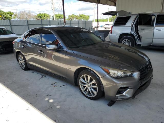JN1EV7AP8JM591736 - 2018 INFINITI Q50 LUXE GRAY photo 4