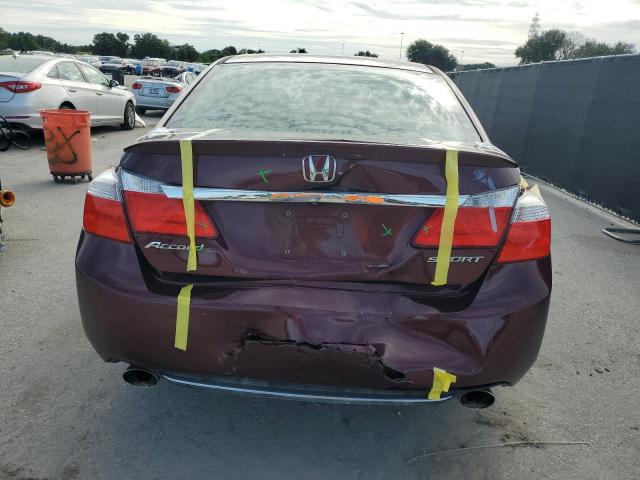 1HGCR2F5XEA064180 - 2014 HONDA ACCORD SPORT RED photo 6