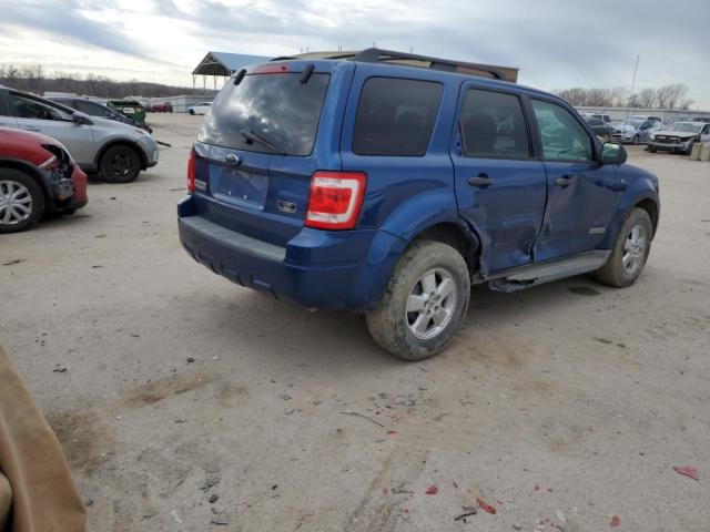 1FMCU031X8KE12315 - 2008 FORD ESCAPE XLT BLUE photo 3