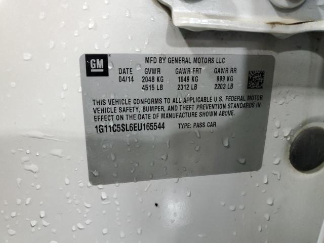 1G11C5SL6EU165544 - 2014 CHEVROLET MALIBU 1LT Кремовый фото 12