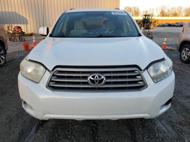 JTEDS41A682007184 - 2008 TOYOTA HIGHLANDER WHITE photo 5