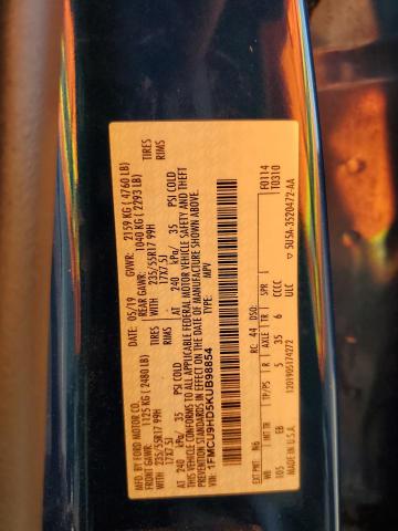 1FMCU9HD5KUB98854 - 2019 FORD ESCAPE SEL 蓝色 照片 13