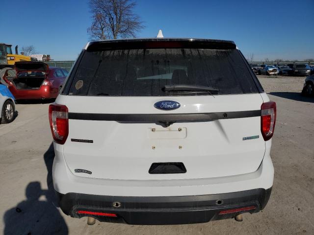 1FM5K8AT2HGC56579 - 2017 FORD EXPLORER POLICE INTERCEPTOR Weiß Foto 6