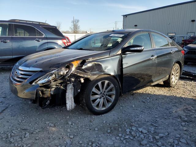 5NPEC4AC3EH920213 - 2014 HYUNDAI SONATA SE BLUE photo 1