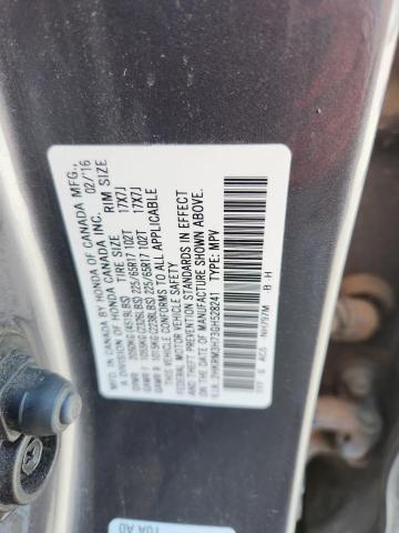 2HKRM3H73GH528241 - 2016 HONDA CR-V EXL 灰色 照片 13