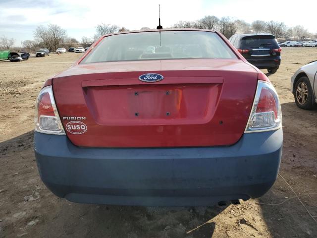 3FAHP06Z77R129521 - 2007 FORD FUSION S BURGUNDY photo 6