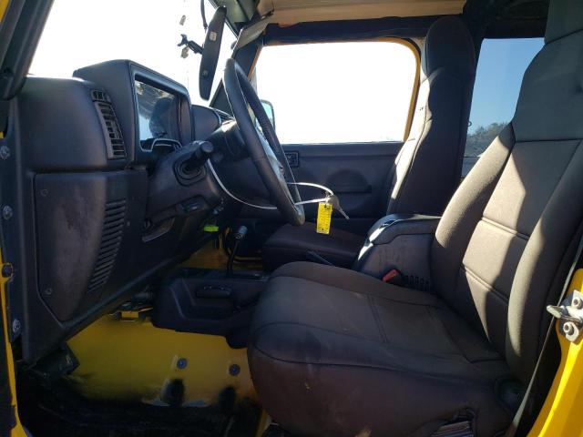 1J4FA69S54P705057 - 2004 JEEP WRANGLER / RUBICON YELLOW photo 7