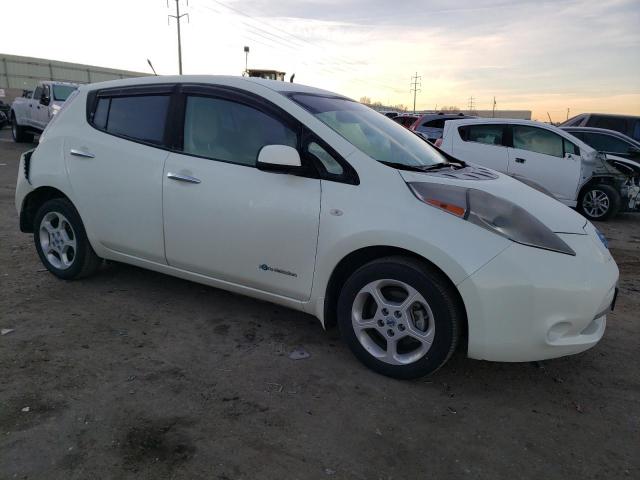 JN1AZ0CP8BT007625 - 2011 NISSAN LEAF SV WHITE photo 4