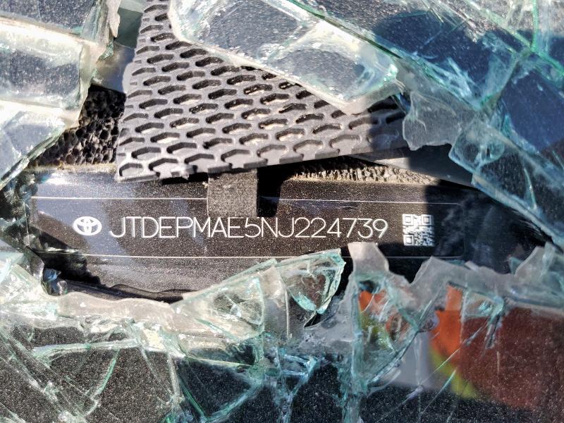 JTDEPMAE5NJ224739 - 2022 TOYOTA COROLLA LE შავი ფოტო 13