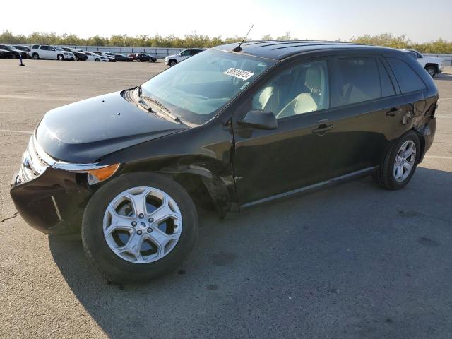 2FMDK3JC8DBE35712 - 2013 FORD EDGE SEL BLACK photo 1