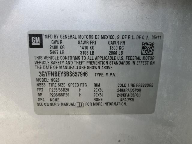 3GYFNBEY6BS657946 - 2011 CADILLAC SRX PERFORMANCE COLLECTION Күміс фото 14