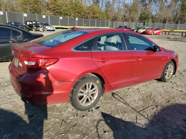 5NPE24AF4HH494257 - 2017 HYUNDAI SONATA SE RED photo 3