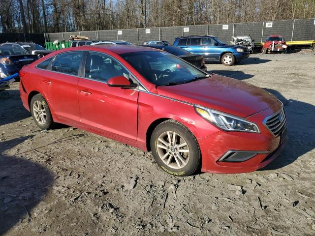 5NPE24AF4HH494257 - 2017 HYUNDAI SONATA SE RED photo 4