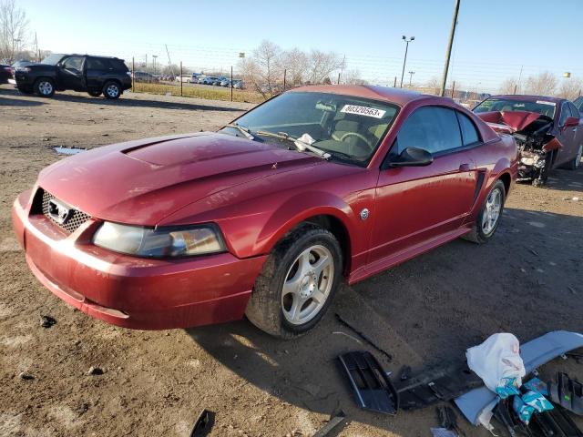 1FAFP40624F242413 - 2004 FORD MUSTANG RED photo 1