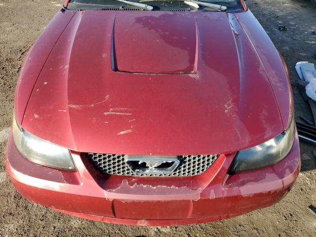 1FAFP40624F242413 - 2004 FORD MUSTANG RED photo 11