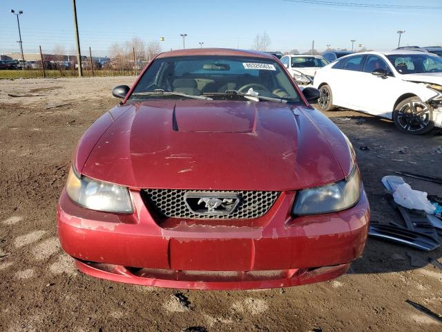 1FAFP40624F242413 - 2004 FORD MUSTANG RED photo 5