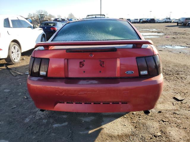 1FAFP40624F242413 - 2004 FORD MUSTANG RED photo 6