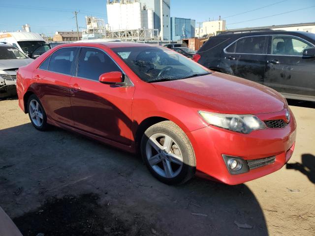 4T1BF1FK0EU788084 - 2014 TOYOTA CAMRY L RED photo 4