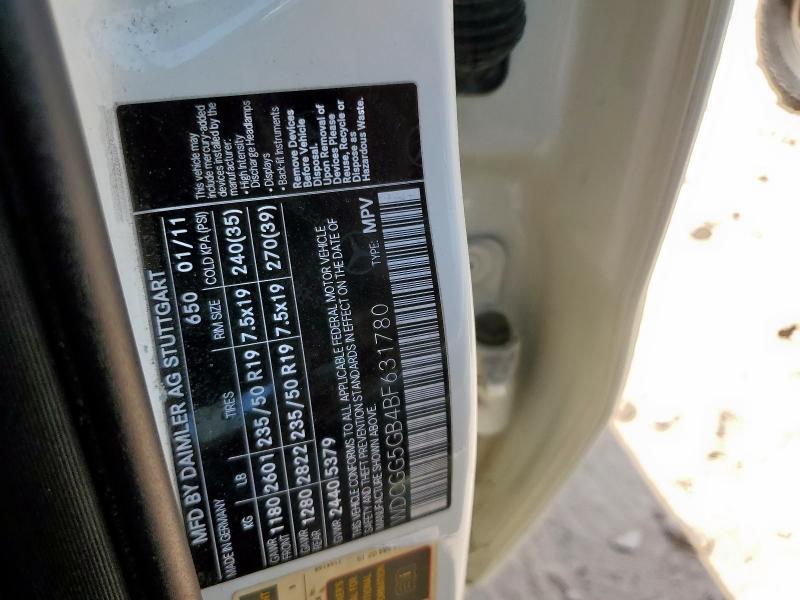 WDCGG5GB4BF631780 - 2011 MERCEDES-BENZ GLK 350 白色 照片 12