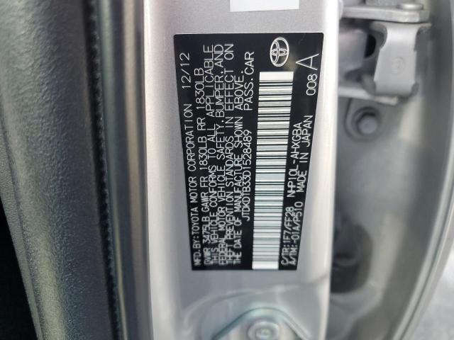 JTDKDTB33D1528489 - 2013 TOYOTA PRIUS C 银色 照片 13