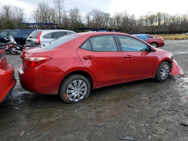 2T1BURHE6JC982786 - 2018 TOYOTA COROLLA L RED photo 3