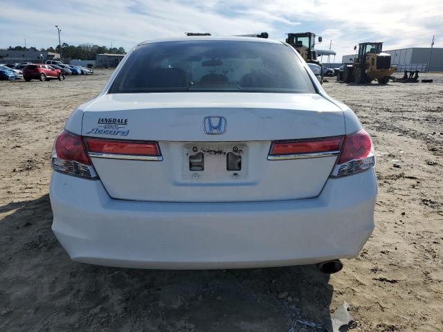 1HGCP2F3XCA133757 - 2012 HONDA ACCORD LX WHITE photo 6