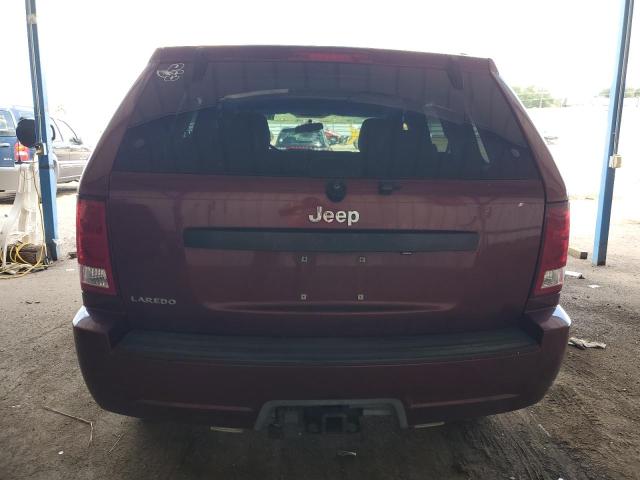 1J8GS48K78C235357 - 2008 JEEP GRAND CHER LAREDO RED photo 6