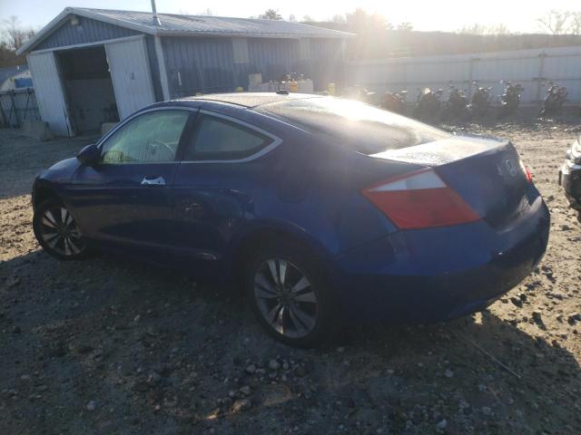 1HGCS12879A009576 - 2009 HONDA ACCORD EXL BLUE photo 2