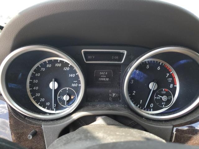 4JGDA5HB6EA378161 - 2014 MERCEDES-BENZ ML 350 4MATIC WHITE photo 9