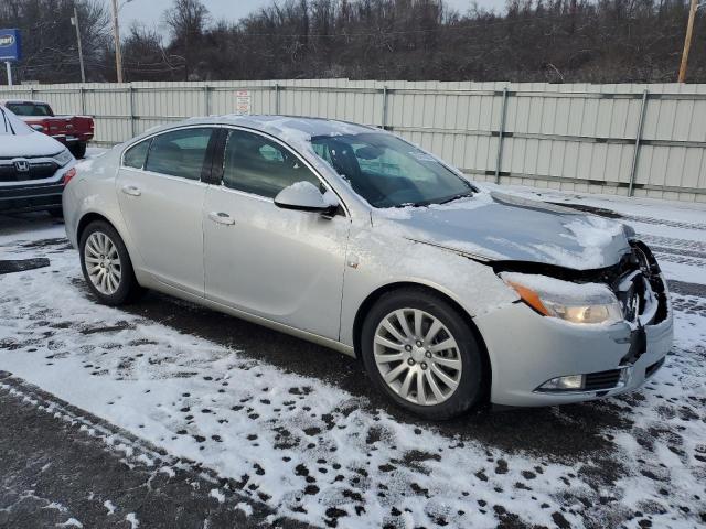 W04GV5EV8B1071486 - 2011 BUICK REGAL CXL SILVER photo 4