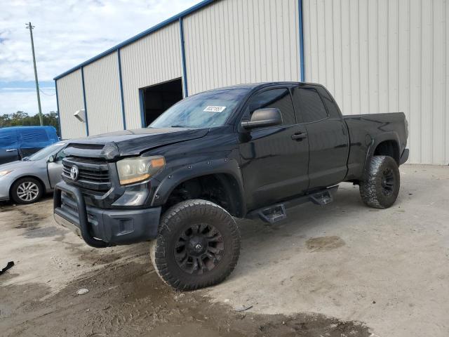 5TFRU5F14EX032795 - 2014 TOYOTA TUNDRA DOUBLE CAB SR/SR5 BLACK photo 1