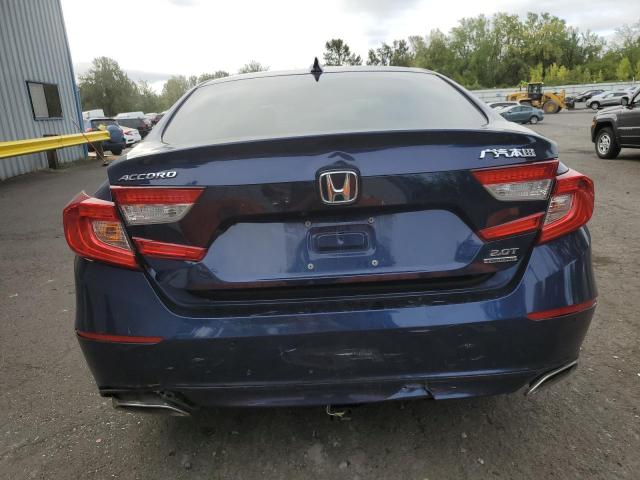 1HGCV2F99KA021136 - 2019 HONDA ACCORD TOURING ლურჯი ფოტო 6