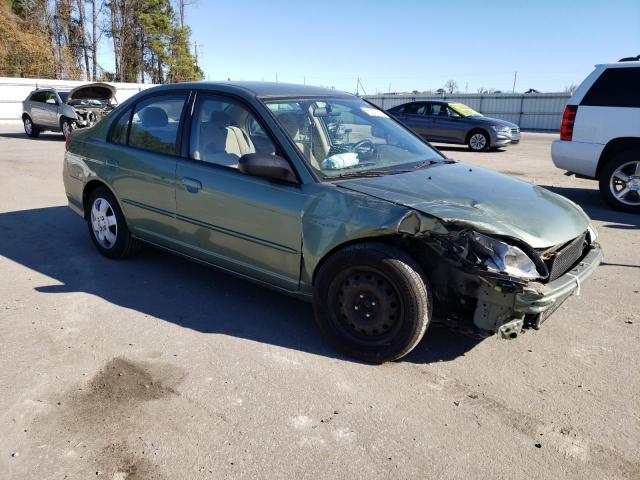 1HGES16574L002715 - 2004 HONDA CIVIC LX GREEN photo 4