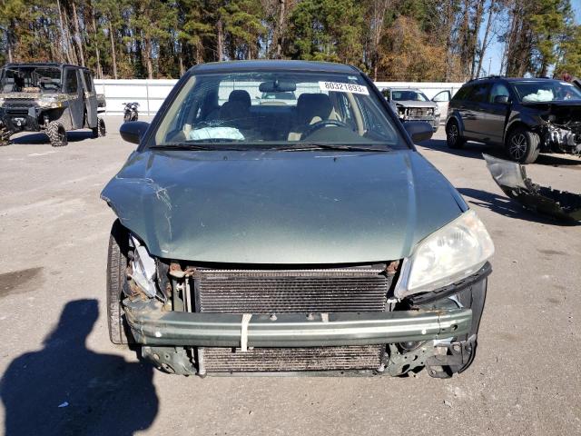 1HGES16574L002715 - 2004 HONDA CIVIC LX GREEN photo 5