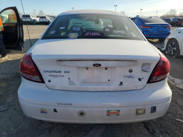 1FAFP53U56A170882 - 2006 FORD TAURUS SE WHITE photo 6