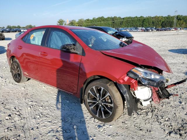 2T1BURHE3HC869114 - 2017 TOYOTA COROLLA L RED photo 4