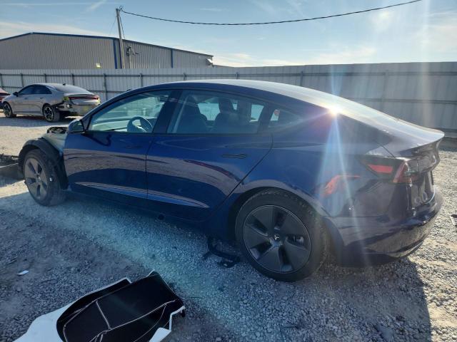5YJ3E1EA5PF645342 - 2023 TESLA MODEL 3 BLUE photo 2