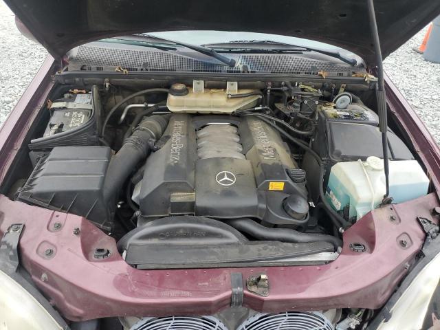 4JGAB72E0XA077435 - 1999 MERCEDES-BENZ ML 430 BURGUNDY photo 12