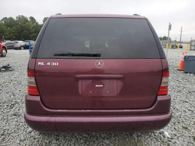 4JGAB72E0XA077435 - 1999 MERCEDES-BENZ ML 430 BURGUNDY photo 6
