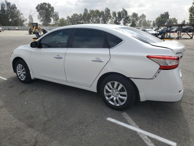 3N1AB7AP7FL680982 - 2015 NISSAN SENTRA S WHITE photo 2