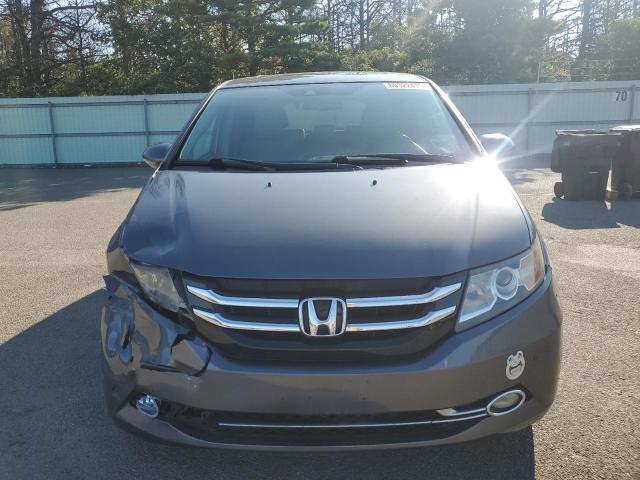 5FNRL5H92EB022136 - 2014 HONDA ODYSSEY TOURING GRAY photo 5