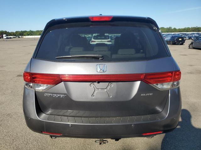 5FNRL5H92EB022136 - 2014 HONDA ODYSSEY TOURING GRAY photo 6