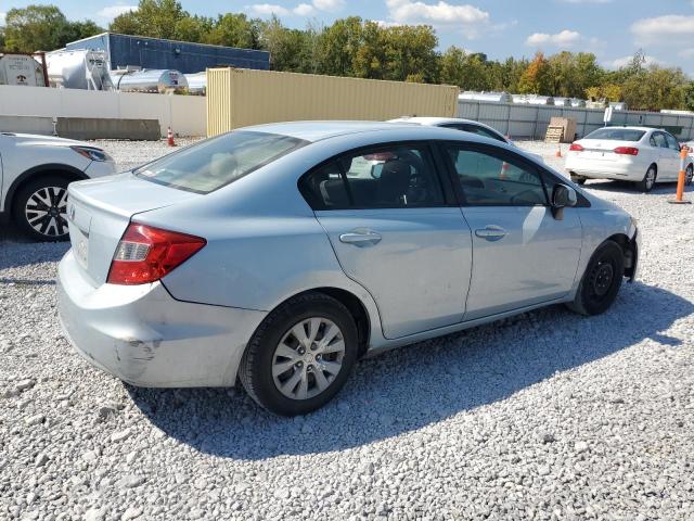 19XFB2F55CE044607 - 2012 HONDA CIVIC LX BLUE photo 3